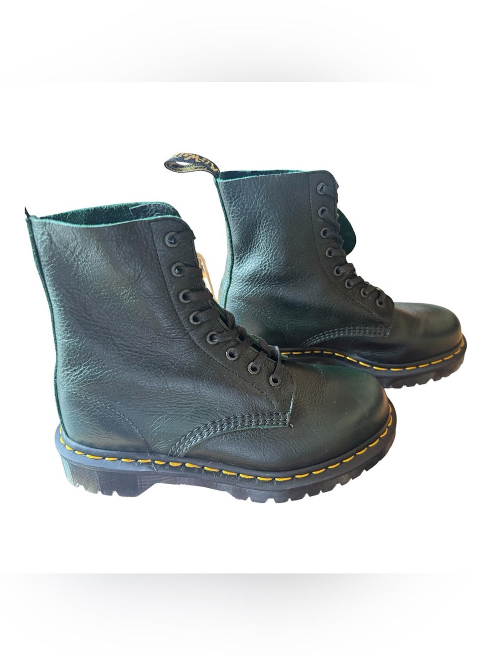 Rare Dr. Martens deep green 1460 Pascal Made in England Buckingham size 7 US - Picture 4 of 9